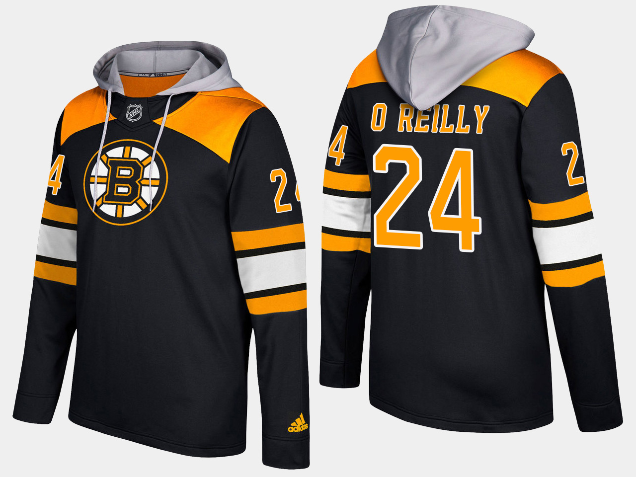 Men NHL Boston bruins retired 24 terry o reilly black hoodie